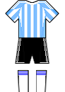 Argentina Home Kit - World Cup 2010