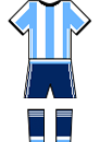 Argentina Home Kit - World Cup 2010